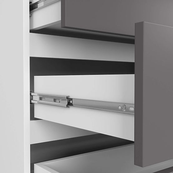 KOMODA K160 8SZ CLP PK BIELA / ŠEDÁ