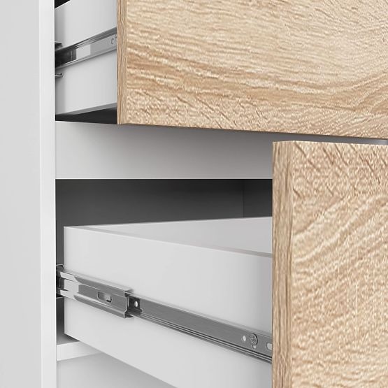 KOMODA K60 5SZ CLP PK BIELA / SONOMA