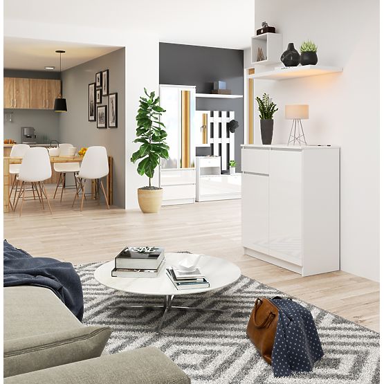 KOMODA K80 2D 1SZ CLP PK BIELY LESK