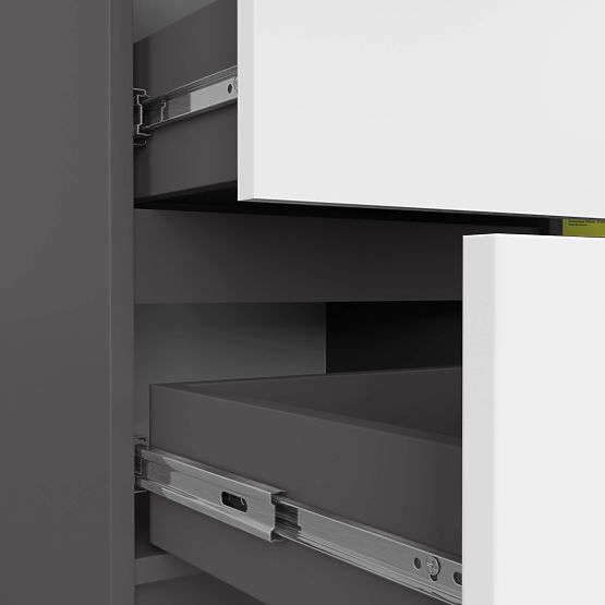 KOMODA K80 JERRY 1D 3SZ PK GRAFITOVÁ SIVÁ / BIELA