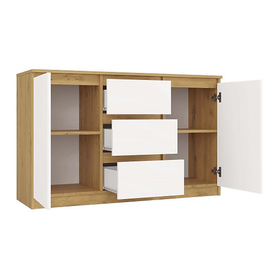 Komoda Malwa 2D3S DUB ARTISAN BIELA