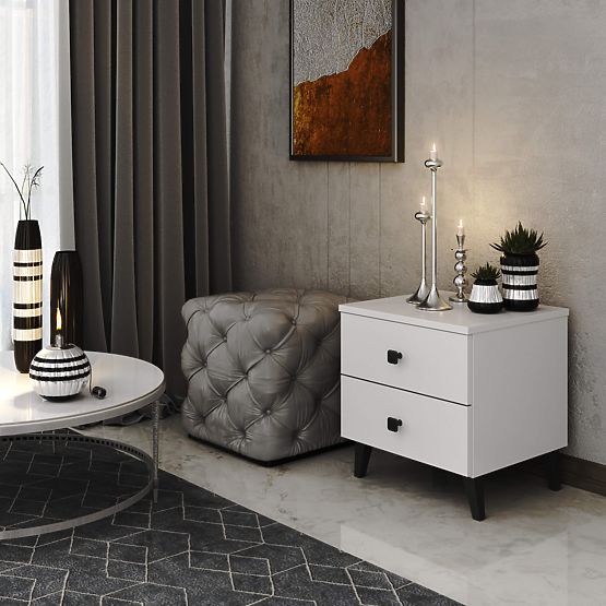 KOMODA MOBI K-02 BIELA ČIERNA