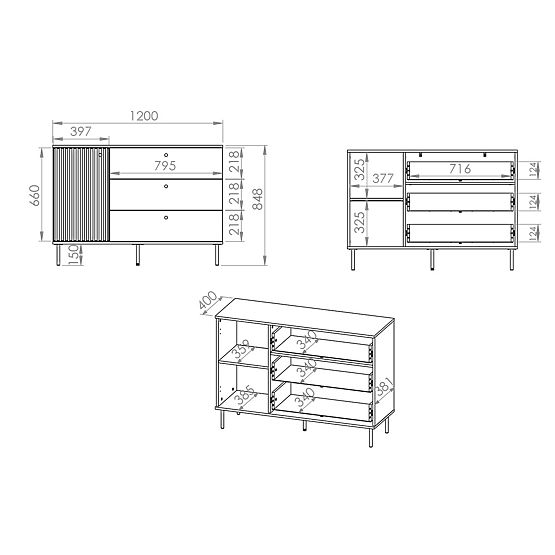 Komoda Sophie menšia - béžová