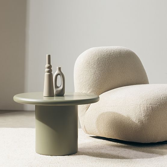 Konferenčný stolík Arce 60 cm, olivový, matný