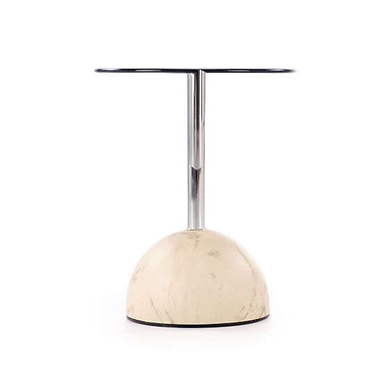 Konferenčný stolík ARIANA, béžový mramor / hnedá (2p=1ks)