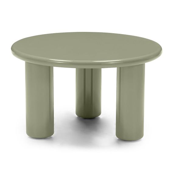 Konferenčný stolík Blair 60 cm, olivový, lesklý