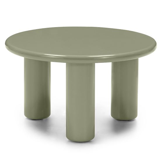 Konferenčný stolík Blair 60 cm, olivový, lesklý