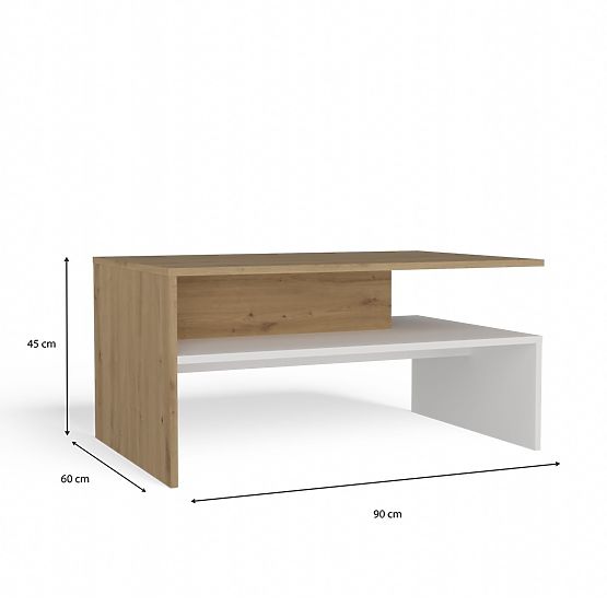 Konferenčný stolík Boston BOSTON ARTISAN BIELA