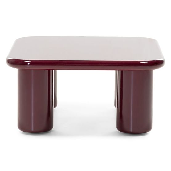 Konferenčný stolík Cherry 70 cm, burgund/višňa, lesklý