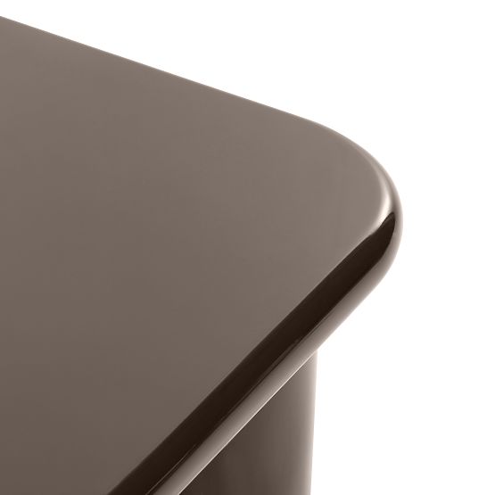 Konferenčný stolík Cherry 70 cm, čokoládový, lesklý