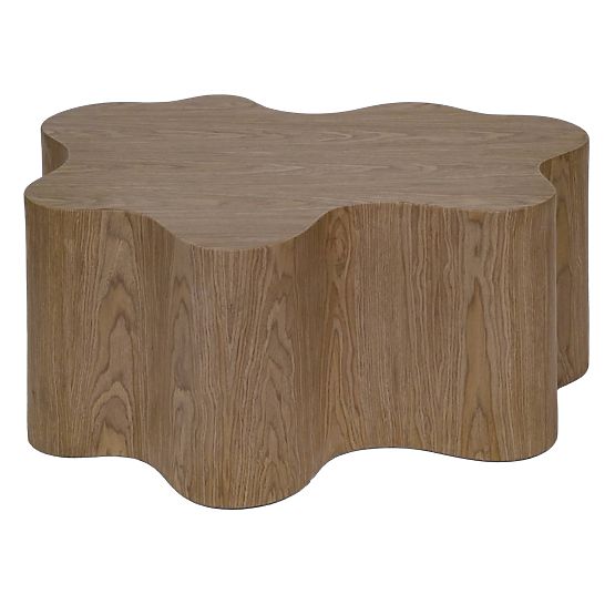 Konferenčný stolík Cosmo 90 cm, orech, oblý tvar