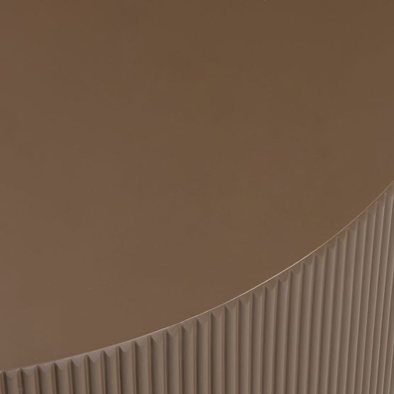 Konferenčný stolík Ermanno, 90 cm, mocha, ryhovaný