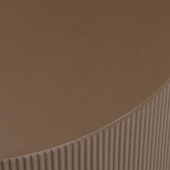 Konferenčný stolík Ermanno, 90 cm, mocha, ryhovaný