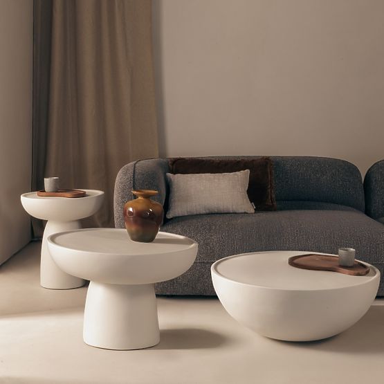 Konferenčný stolík Lagoon 60 cm, béžový, matný