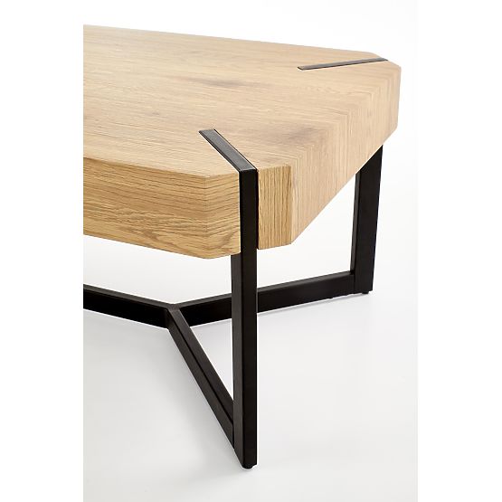 Konferenčný stolík LAVIDA - zlatý dub/čierny