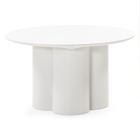 Konferenčný stolík Lazaro 80 cm, okrúhly, šedobéžový
