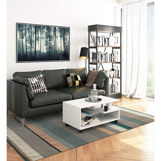 KONFERENČNÝ STOLÍK NA KOLIESKACH VINI BIELY