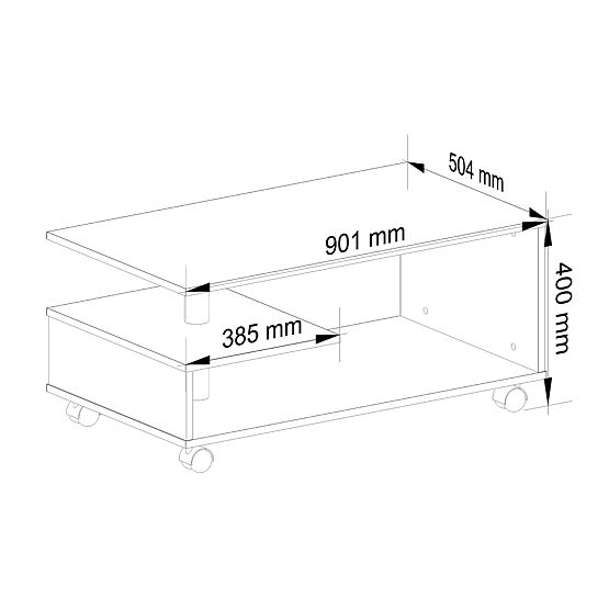 KONFERENČNÝ STOLÍK NA KOLIESKACH VINI SONOMA