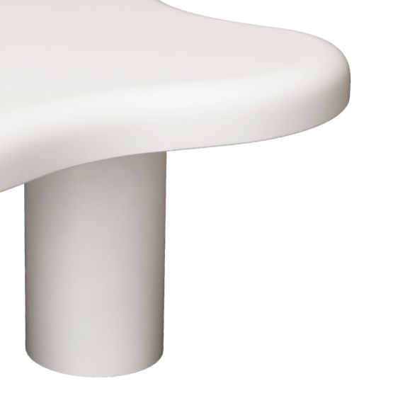 Konferenčný stolík Vercelli 100 cm, biely