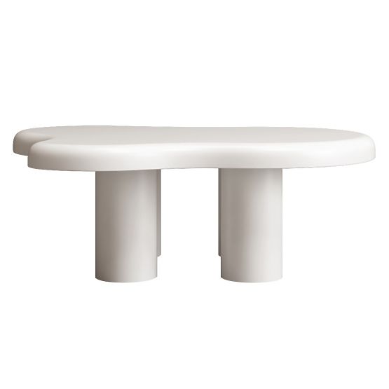 Konferenčný stolík Vercelli 100 cm, biely