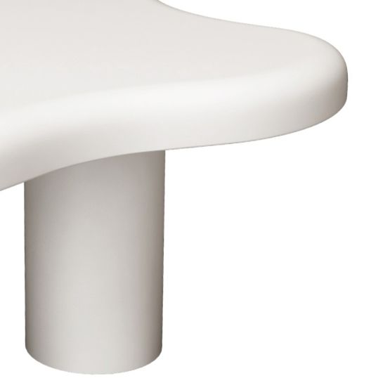 Konferenčný stolík Vercelli 100 cm, biely