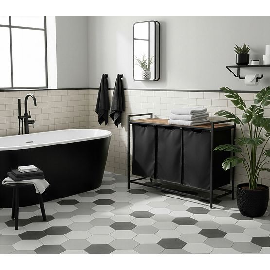 Kôš na bielizeň s policou 3 komory ARTUS