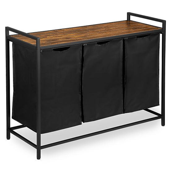 Kôš na bielizeň s policou 3 komory ARTUS