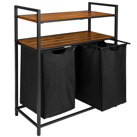 Kôš na prádlo s policami 2 komory MIRUN