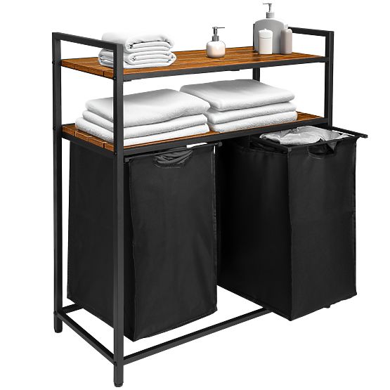 Kôš na prádlo s policami 2 komory MIRUN