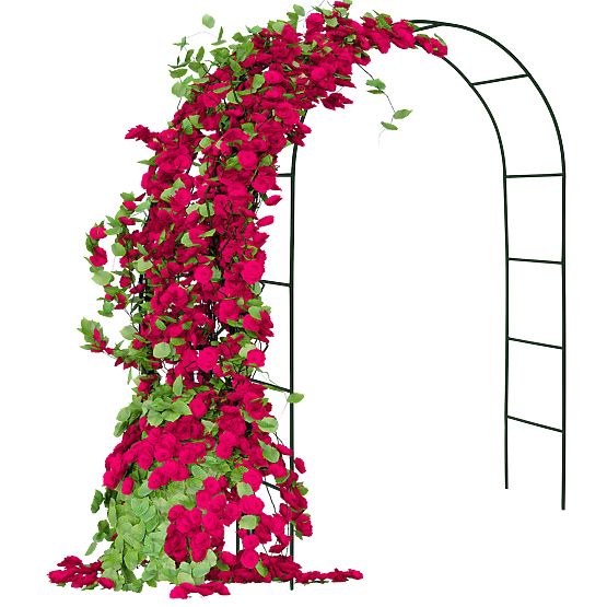 Kovová pergola oblúk čierna 240 cm