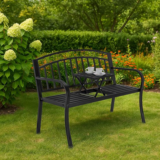 Kovová záhradná lavica BANCO