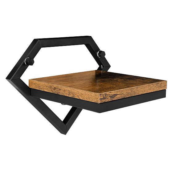Kovový nástenný kvetináč čierny Doron Rustic loft