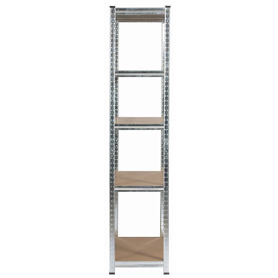 KOVOVÝ REGÁL 90x40x180 STRIEBORNÝ