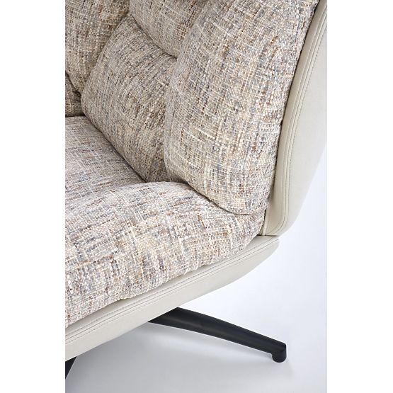 KRONOS kreslo s podnožkou, béžová / viacfarebná (1p=1ks)