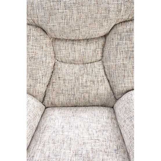 KRONOS kreslo s podnožkou, béžová / viacfarebná (1p=1ks)