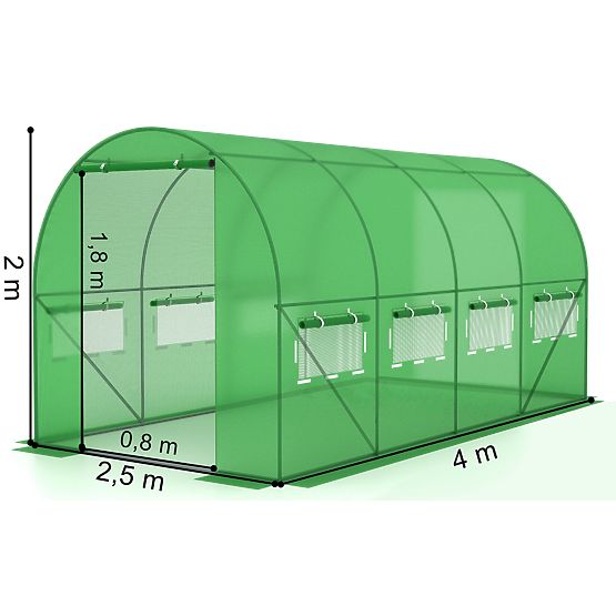 Kryt na fóliový tunel pre záhradný skleník 2,5x4 m