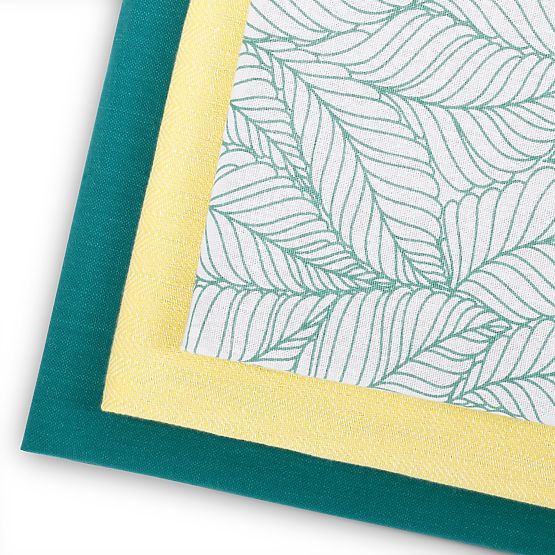 Kuchynská utierka LETTY farba tyrkysová tlačený motív moderný štýl moderný 50x70 ameliahome