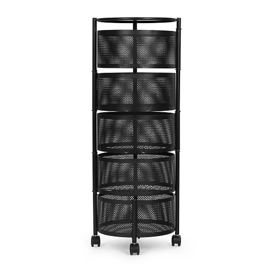 Kuchynský regál pomocník organizér otočné police 5 úrovní kov ModernHome