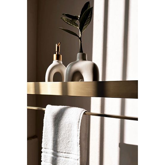 Kúpeľňová polička na vaňu SF01 45cm zlatá kartáčovaná