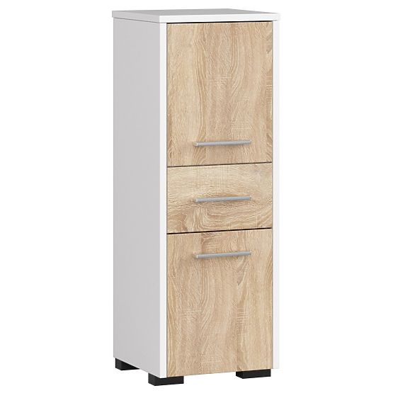 KÚPEĽŇOVÁ SKRINKA FIN STĹP 30 2D 1SZ 85cm PK BIELA / SONOMA
