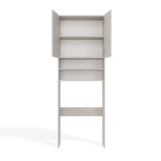 Kúpeľňová skrinka nad práčku POLA DK KAŠMÍR BÉŽOVÁ Regál Stĺp 180X64X30