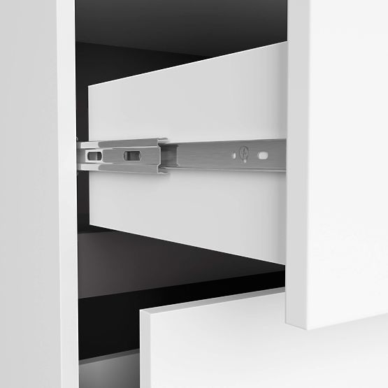 KÚPEĽŇOVÁ SKRINKA POD UMÝVADLO VAMI W90 2SZ 2P PK BIELA / GRAFITOVÁ ŠEDÁ