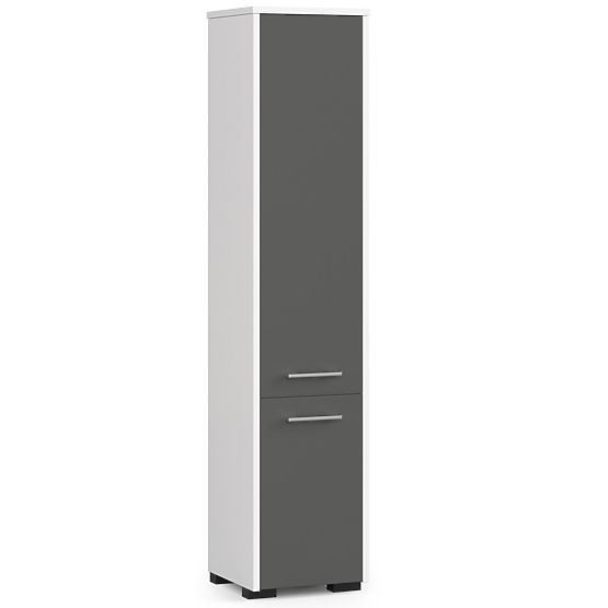KÚPEĽŇOVÝ REGÁL FIN STĹP 30 2D 140cm BIELA / ŠEDÁ
