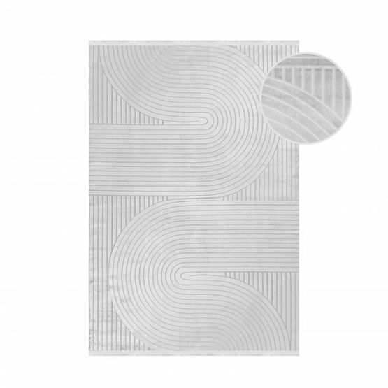 Kusový koberec Style - strieborný