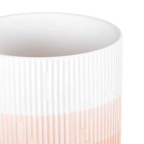 Kvetináč FINO koralová farba moderný štýl pre interiér ameliahome