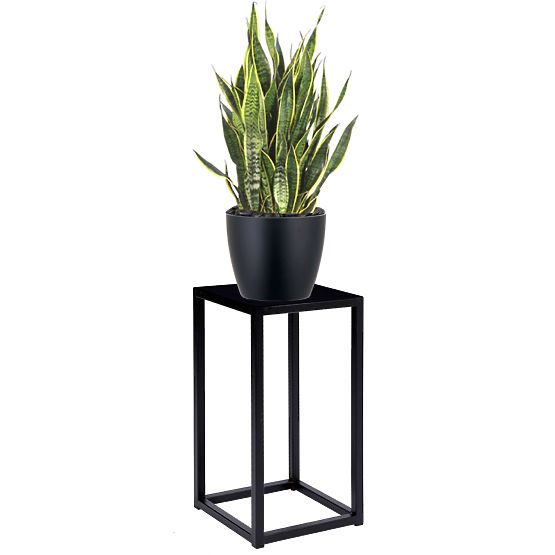 Kvetinový stojan Piatto loft 40 cm čierny