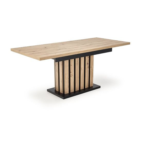 LAMELLO rozkladací stôl 160-210/90 cm dub artisan/čierny