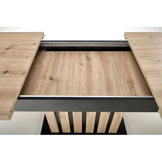 LAMELLO rozkladací stôl 160-210/90 cm dub artisan/čierny
