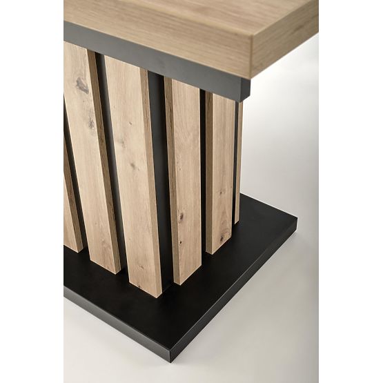LAMELLO rozkladací stôl 160-210/90 cm dub artisan/čierny