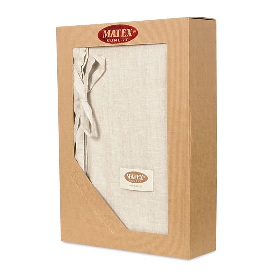 Ľanové obliečky 160x200 + 2x 70x80 prírodné